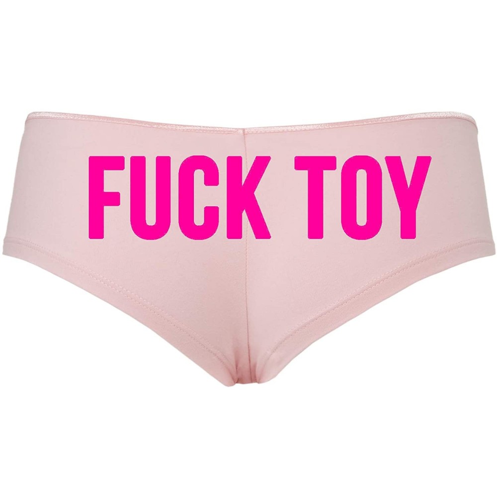 Panties Fucktoy Fuck Toy Boyshort Owned BDSM Slut Panties DDLG - Hot Pink - C618SSMLGAL