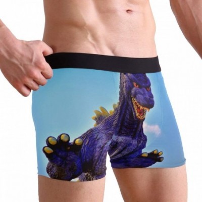 Boxer Briefs Godzilla Dinosaur Boxer Briefs for Men Boy Youth Mens Underwear Polyester Spandex Breathable - CW18YOY7EHL