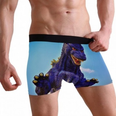 Boxer Briefs Godzilla Dinosaur Boxer Briefs for Men Boy Youth Mens Underwear Polyester Spandex Breathable - CW18YOY7EHL