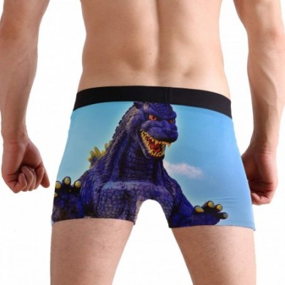 Boxer Briefs Godzilla Dinosaur Boxer Briefs for Men Boy Youth Mens Underwear Polyester Spandex Breathable - CW18YOY7EHL