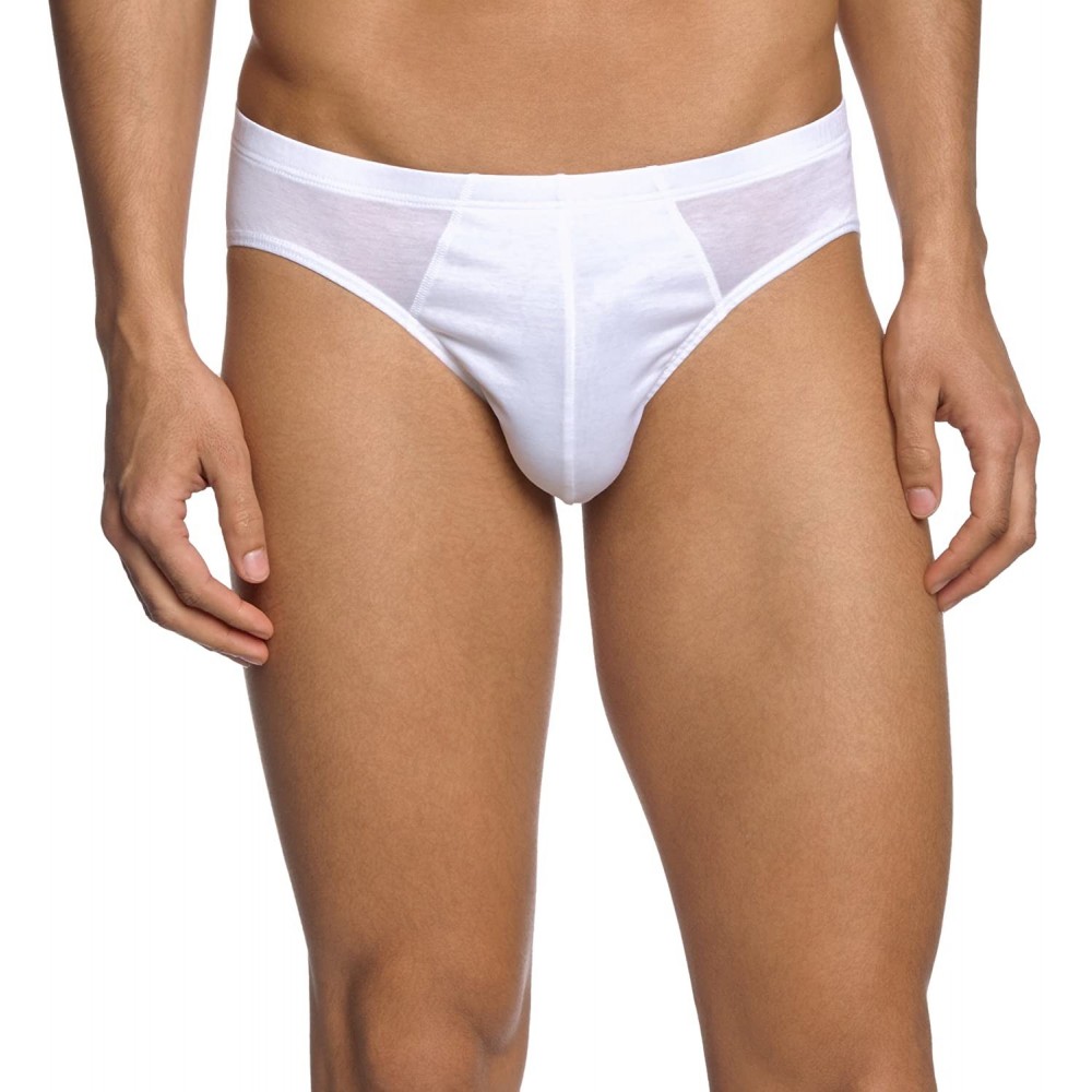 Briefs Men's Cotton Sporty 3/4 Brief 73501 - White - C11111AEDK7