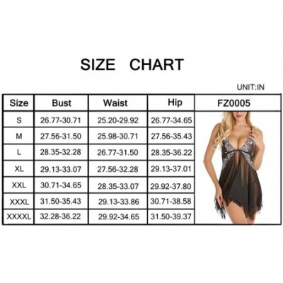 Baby Dolls & Chemises Women Lingerie Nightwear Lace Halter Chemise Set Deep V Neck Lingerie Sexy Teddy Nightwear Set - Grey -...