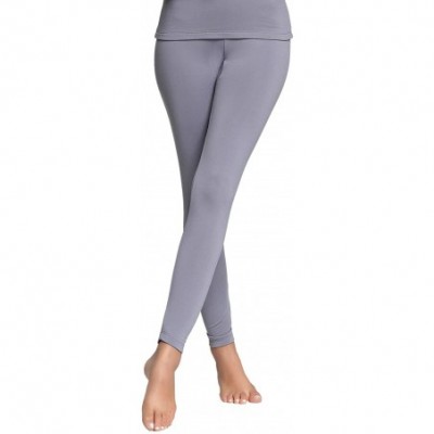 Thermal Underwear Women's Active Bottoms Pants Base Layer Leggings - Gray - CC18Y2IMXEC