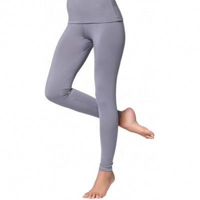 Thermal Underwear Women's Active Bottoms Pants Base Layer Leggings - Gray - CC18Y2IMXEC