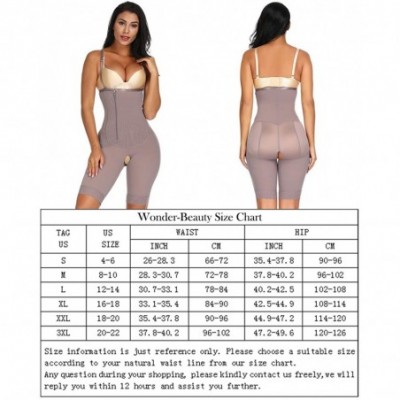 Shapewear Women's Body Shaper Open-Bust Bodysuit Seamless Open Crotch Mid-Thigh Shapewear Thigh Slimmer Butt Lifter - Purple-...