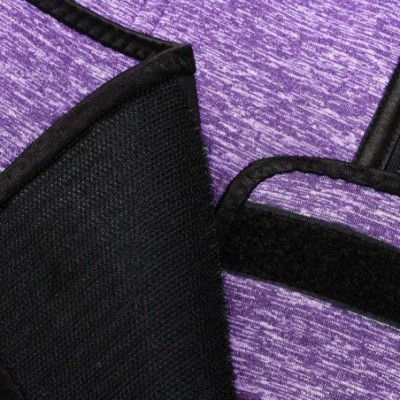 Shapewear Womens Waist Trimmer Neoprene Corset Cincher Trainer Weight Loss - Purple - CQ18Q8ZI4AZ