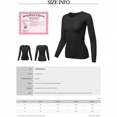 Thermal Underwear Women's Casual Solid Basic Crew Neck Long Sleeves Thermal Top - Aawtel0016 Royal - CL18AUU9R56