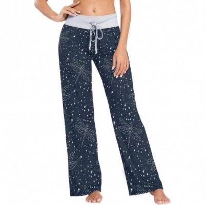 Bottoms Women's Loose Casual Comfy Pajama Pants Drawstring Palazzo Wide Leg Lounge Pants - Color24 - CM197ELXXR6