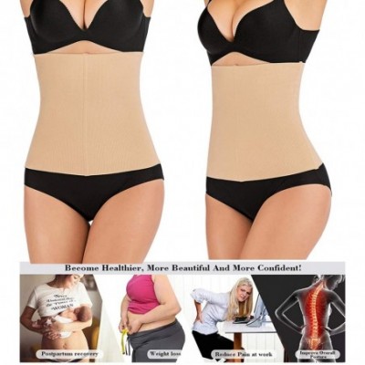 Shapewear Women Waist Shapewear Belly Band 2 in 1 Postpartum Recovery Belt-Body Wraps Works for Tighten Loose Skin - Beige - ...