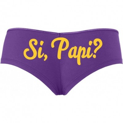 Panties Si Papi Yes Daddy DDLG Spanish Sexy Latina Hot Boyshort - Yellow - CG18STMS6T6