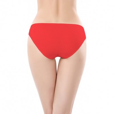 Panties Women's Underwear 4 Pack Breathable Low-Rise Bikini Panties - D-4 Pack - CX186WSY240