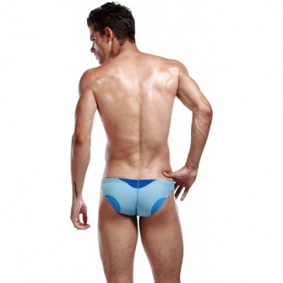 Briefs Mens Low Rise Sexy Swimwear Brief Swim Bikini 2251 - 2251 Blue - C211FBQJAH3