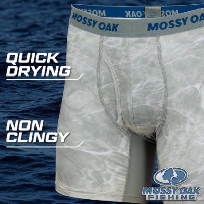 Boxer Briefs Fishing Mens Boxer Briefs- Quick Dry & Anti Chafing Underwear - Bonefish - C718WDHN762