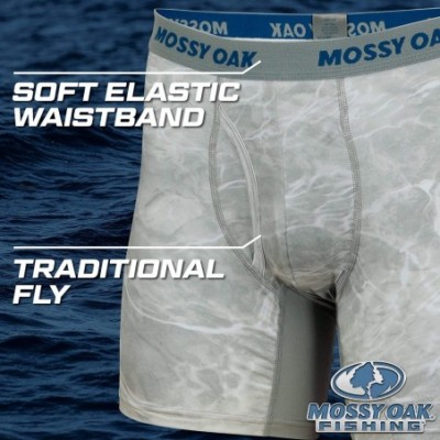 Boxer Briefs Fishing Mens Boxer Briefs- Quick Dry & Anti Chafing Underwear - Bonefish - C718WDHN762