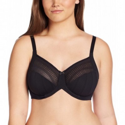 Bras Women's Enchantment Lace Minimizer Bra_Black/Latte Lift_38D - CJ12KNK3U0P