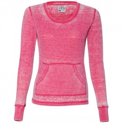 Thermal Underwear Ladies Zen Thermal Long Sleeve T Shirt - Wildberry - CA12O684M8E