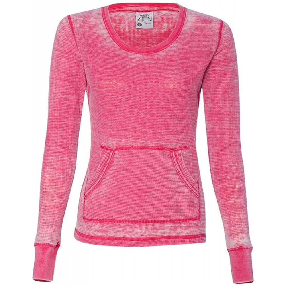 Thermal Underwear Ladies Zen Thermal Long Sleeve T Shirt - Wildberry - CA12O684M8E