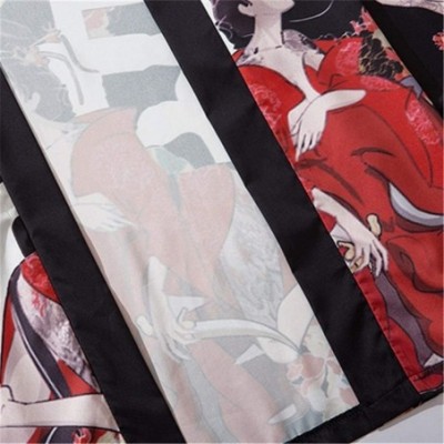 Robes 2020 Summer Anime Beauty Devil Kimono Streetwear Style Men Women Cardigan Japanese Robe Female Traditional Clothing (1-...