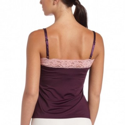 Sets Women's Micro cami w/Contrast lace - Plum - CP113MJUE5T