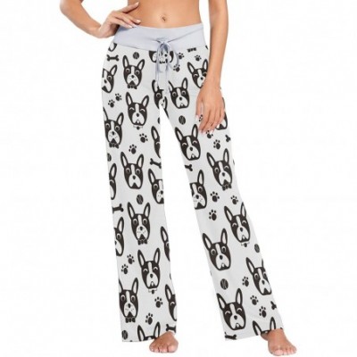 Bottoms Women's Loose Casual Comfy Pajama Pants Drawstring Palazzo Wide Leg Lounge Pants - Color19 - C9197ED02TG