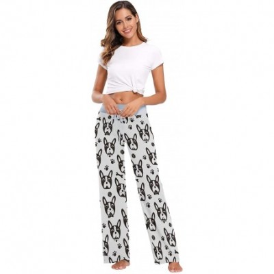 Bottoms Women's Loose Casual Comfy Pajama Pants Drawstring Palazzo Wide Leg Lounge Pants - Color19 - C9197ED02TG