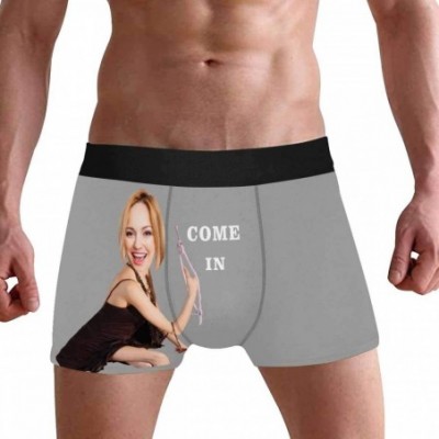 Boxers Personalized Men's Funny Face Boxer- Your Photo on Custom Underwear for Men Come in Please All Gray Stripe - Multi 20 ...