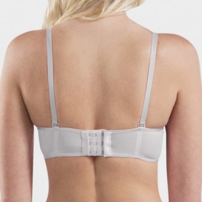 Bras 32B Bras for Women Wirefree Bra Padded Everyday Contour Bras Light Gray - C9196WOQLDA