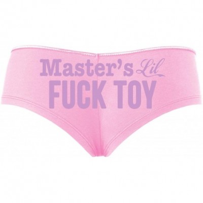 Panties Masters Little Fuck Toy Piece of Ass Baby Pink Slutty Panties - Lavender - CD195E6W97K