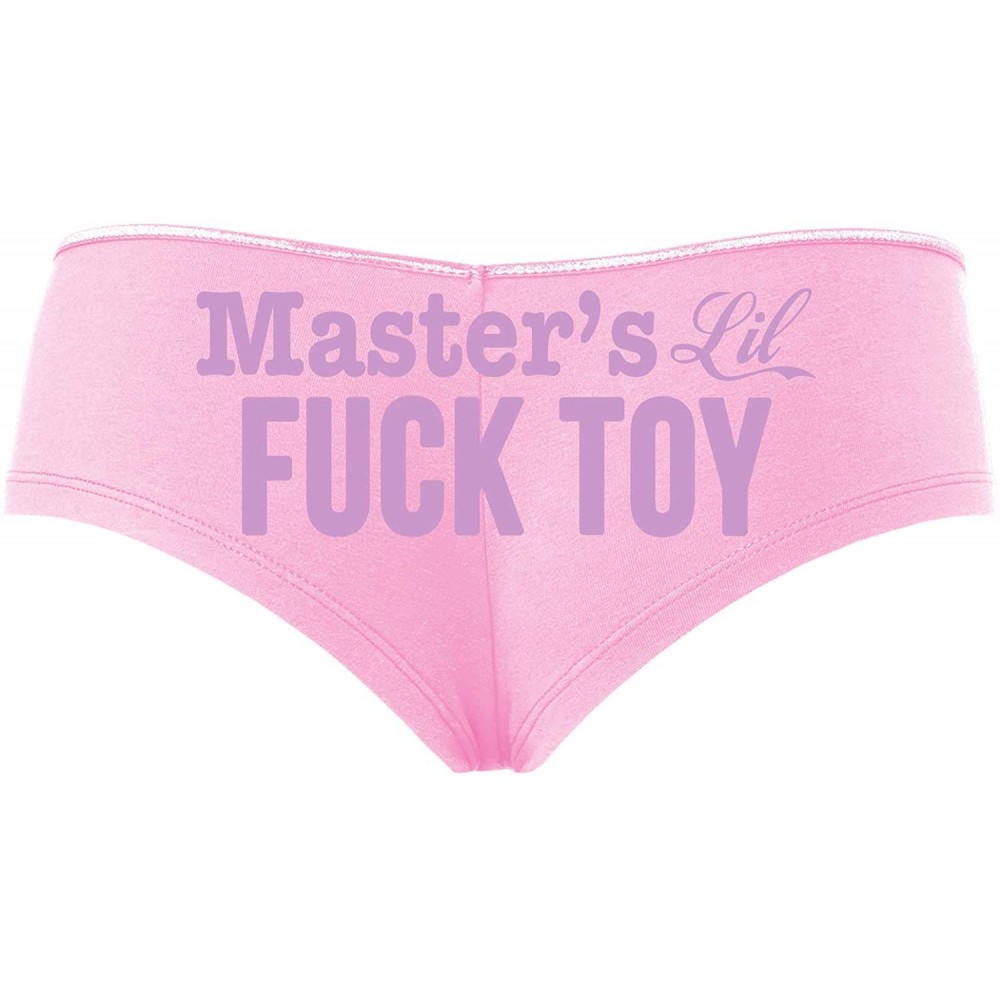 Panties Masters Little Fuck Toy Piece of Ass Baby Pink Slutty Panties - Lavender - CD195E6W97K