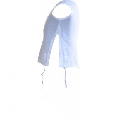 Undershirts 100% Cotton Kosher Tzitzit for Mens Tzizit Size Xtra Xtra Large XXL White - CF110OQLB37