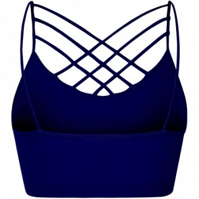 Camisoles & Tanks Women's Front V Lattice Crop Top Tank Cami Camisole Sexy Slim Bralette with Removable Pads Sports Bras Plus...