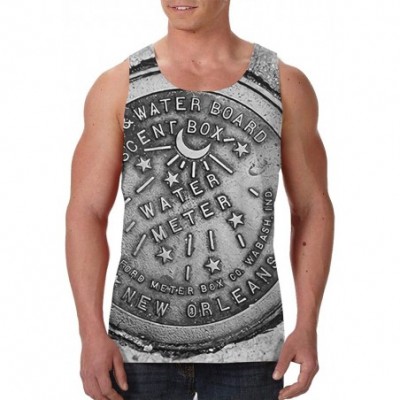 Undershirts Men's Fashion Sleeveless Shirt- Summer Tank Tops- Athletic Undershirt - New Orleans La Vintage Coin - C519DE9Y5XS