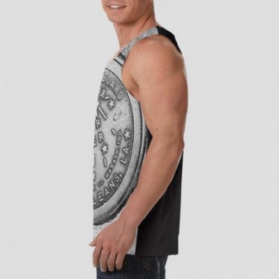 Undershirts Men's Fashion Sleeveless Shirt- Summer Tank Tops- Athletic Undershirt - New Orleans La Vintage Coin - C519DE9Y5XS