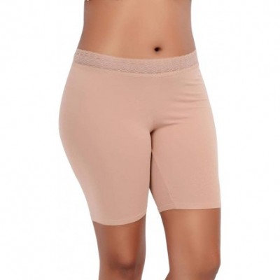 Shapewear Women's Thigh Slimmer Shapewear - Under it All Long Leg Shaper - Mocha - CL1832O78WL