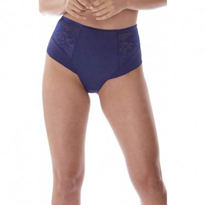 Panties Women's Illusion High Waist Seamless VPL-Free Brief - Navy - CW18UAMG47Q