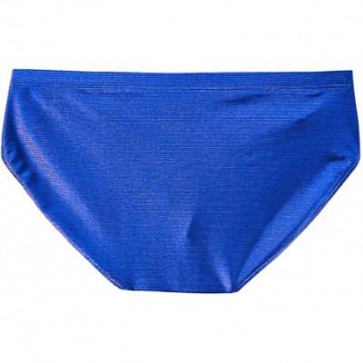 Boxer Briefs Men's Underwear Boxer Briefs Low Rise Bulge Pouch Silk Tagless Soft Pack - Blue 1 Pack - CK18AK4GZC6