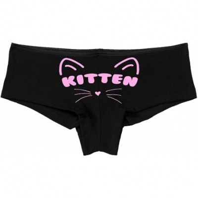 Panties Daddy's Kitten Boy Short Panties Neko Pet Play - DDLG CGL Kitten Boyshort Underwear - Bubble Gum Pink - CY187EO8LRO