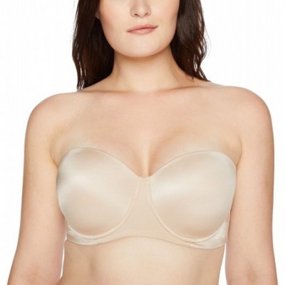 Bras Women's Plus Size Adore Strapless Bra - Dye Latte - CN18EZM2ADY