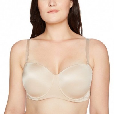 Bras Women's Plus Size Adore Strapless Bra - Dye Latte - CN18EZM2ADY