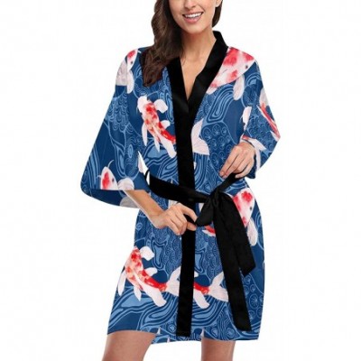 Robes Custom Winter Forest Women Kimono Robes Beach Cover Up for Parties Wedding (XS-2XL) - Multi 4 - CY194ZUU0YX