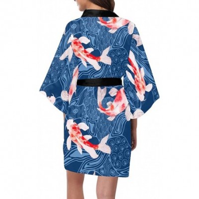 Robes Custom Winter Forest Women Kimono Robes Beach Cover Up for Parties Wedding (XS-2XL) - Multi 4 - CY194ZUU0YX