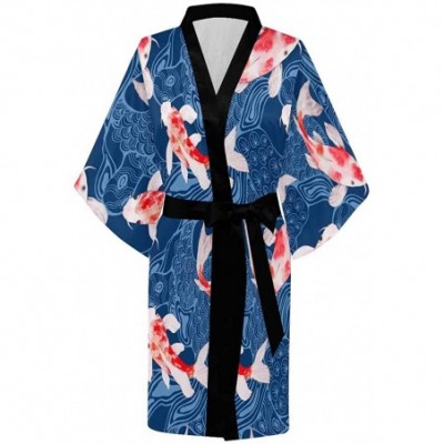 Robes Custom Winter Forest Women Kimono Robes Beach Cover Up for Parties Wedding (XS-2XL) - Multi 4 - CY194ZUU0YX