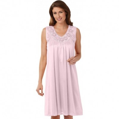 Nightgowns & Sleepshirts Tricot Gown - Pink - CE18EQ5CUN2