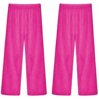 Bottoms 1PC Womens Cozy Fuzzy Fleece Pajama Pants Winter Warm Cozy Plush Lounge Holiday Sleepwear - 27 - CN18N9CE8H6