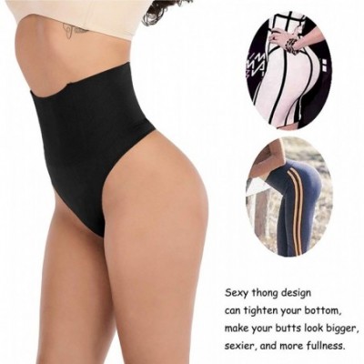 Shapewear Women Butt Lifter Body Shaper Tummy Control Panties Underwear - Black (Thong Panty) - C918CKA92R2