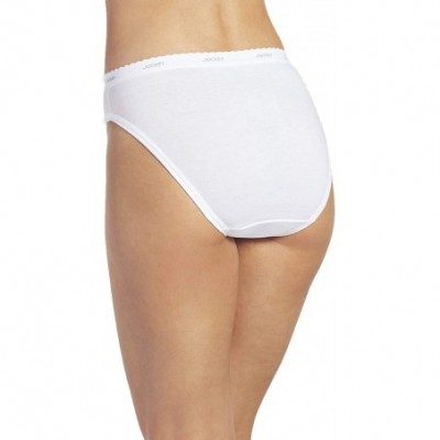 Panties Women's Underwear Plus Size Classic French Cut - 6 Pack - White - CQ17YIGK8NX