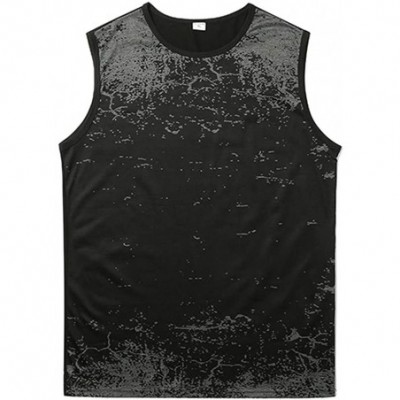 Thermal Underwear Printed Vest for Men-Summer Gym Bodybuilding Muscle Fitness Tank Tops Casual Quick Dry Sleeveless T-Shirts ...