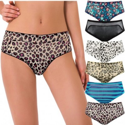 Panties Womens Sexy Lace Bikini Boyshort Hipster Briefs Panties Underwear-6PK - 17216-packa(6 Pack) - CW18SACRAYE