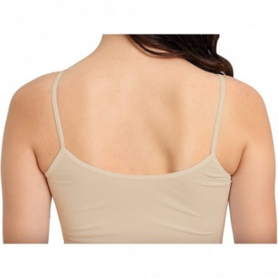 Camisoles & Tanks Women's Seamless Stretchy Soft Camisole - Beige - CC183N0RRYT