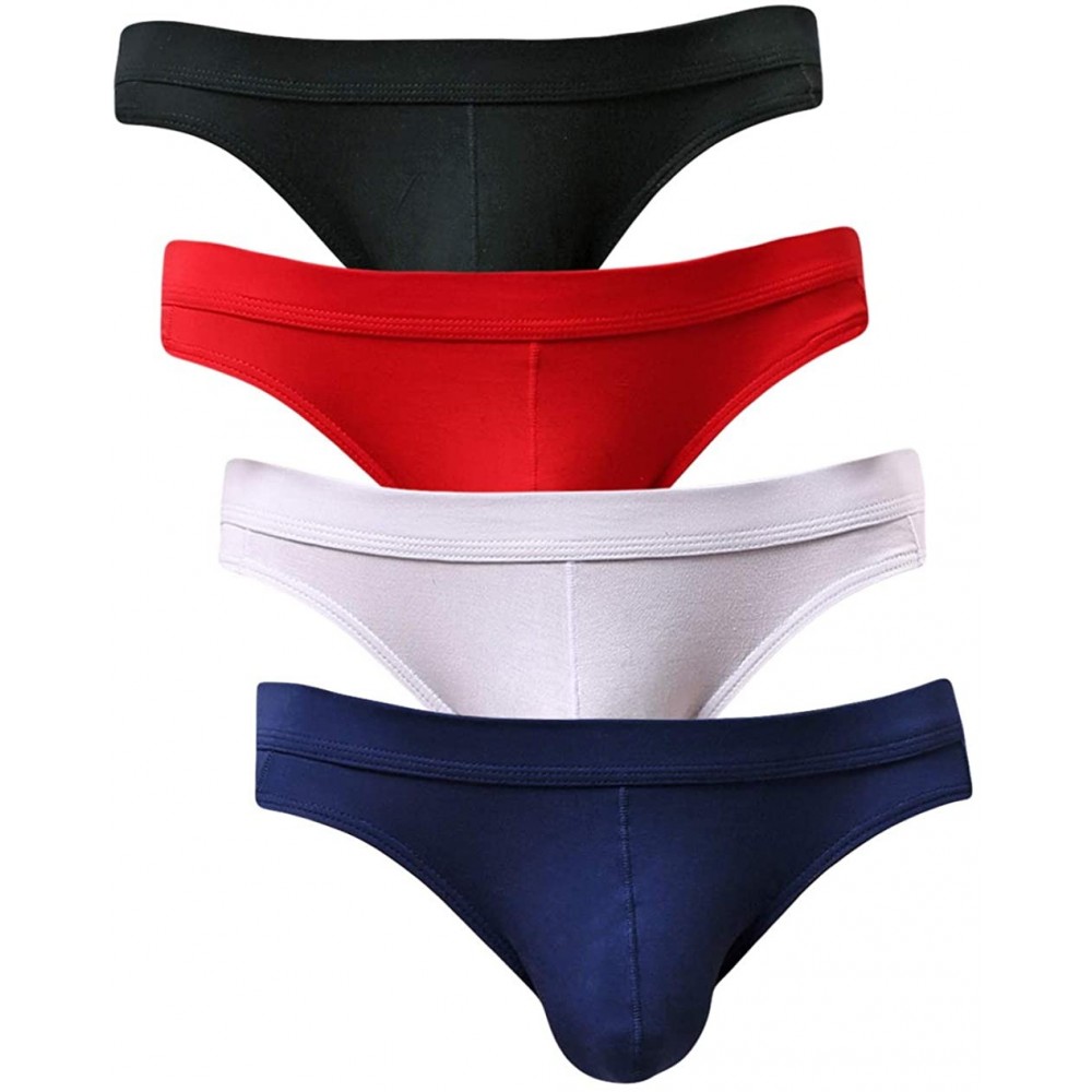 Briefs Men's ComfortSoft Modal Sexy Bikini Briefs - 4 Pack - CW18TL0HQKW